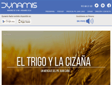 Tablet Screenshot of dynamisradio.org